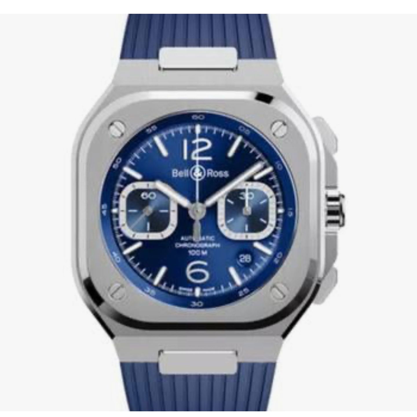 Bell & Ross BR 05 BR05C-BLU-ST/SRB (2024) - Blauw wijzerplaat 42mm Staal (1/1)