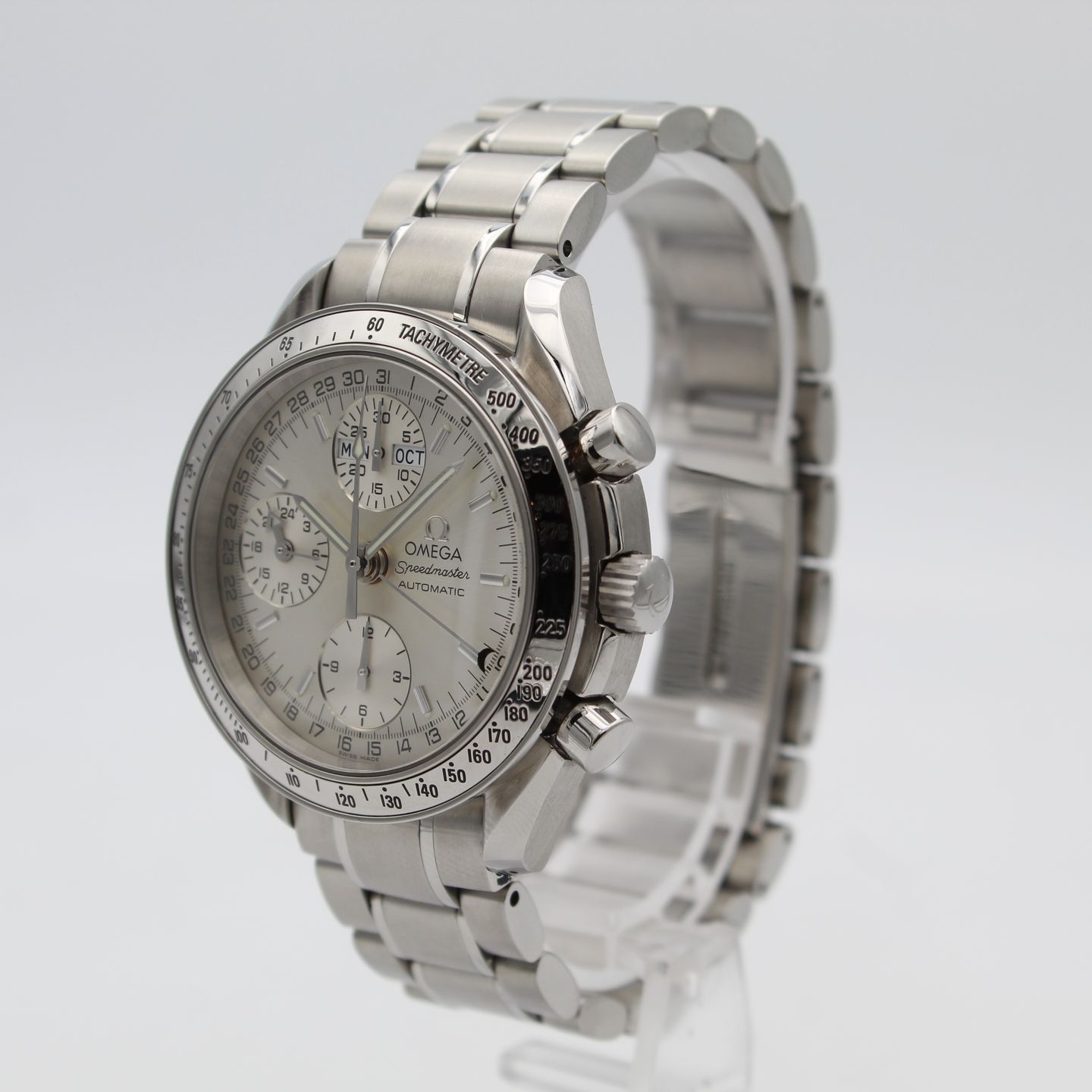 Omega Speedmaster Day Date 3523.3 (1999) - Silver dial 41 mm Steel case (2/8)