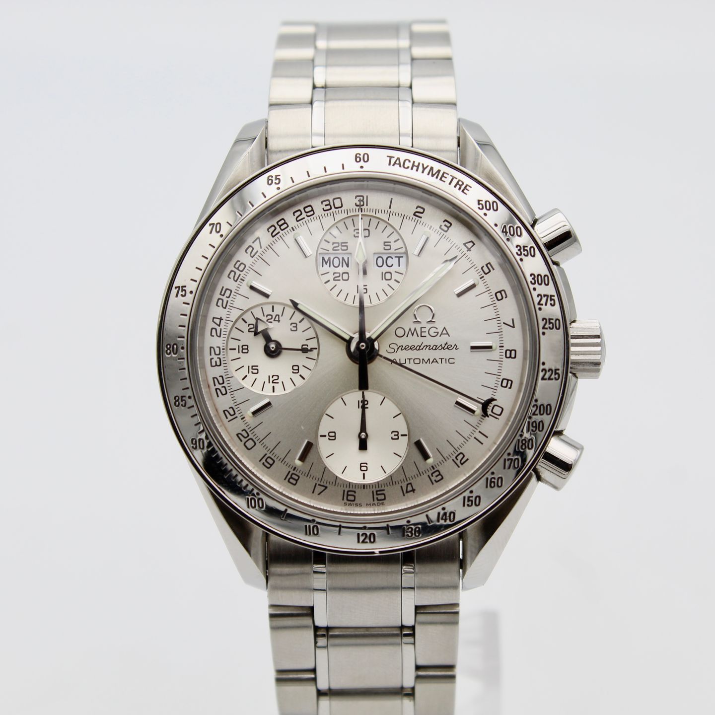 Omega Speedmaster Day Date 3523.3 (1999) - Silver dial 41 mm Steel case (1/8)
