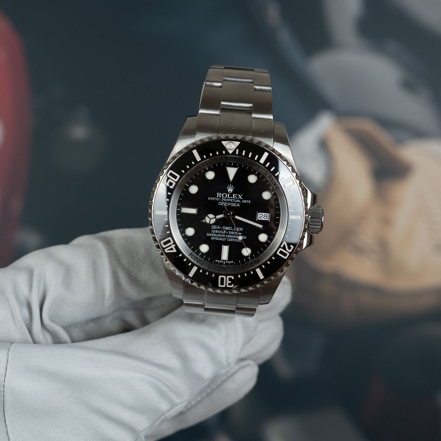 Rolex Sea-Dweller Deepsea 116660 (2009) - Zwart wijzerplaat 44mm Staal (1/8)