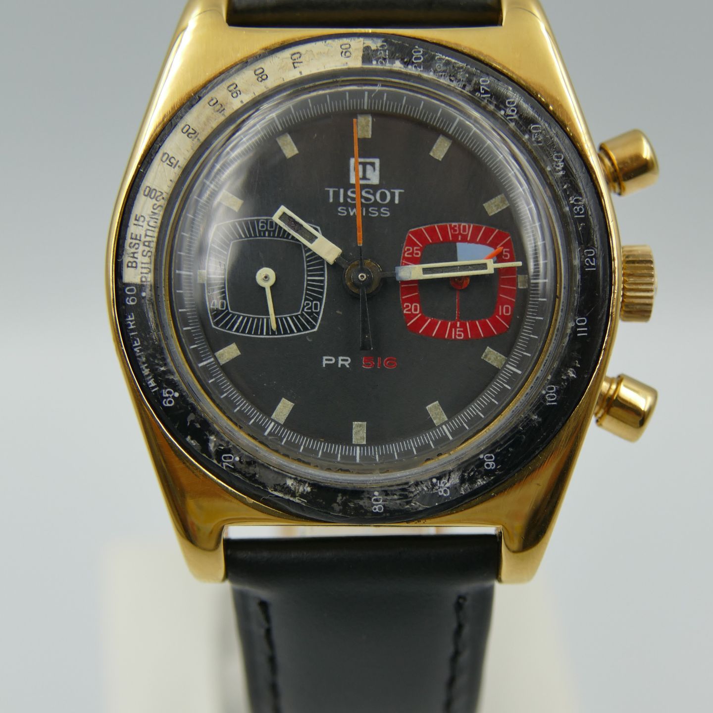 Tissot Vintage 70's vintage watch mens Tissot PR 516 chronograph cal. 872 Lemania ref 40526-1X - (2/8)