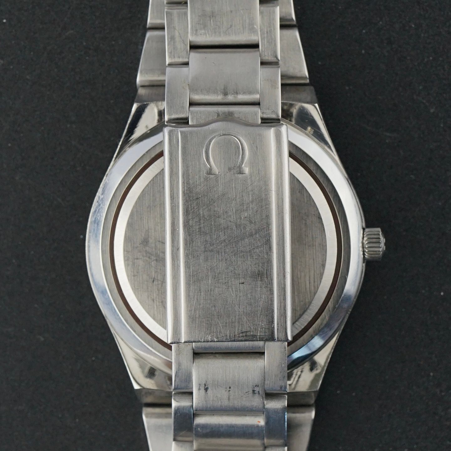 Omega Seamaster Cosmic 166.135 (1973) - Blauw wijzerplaat 38mm Staal (7/8)