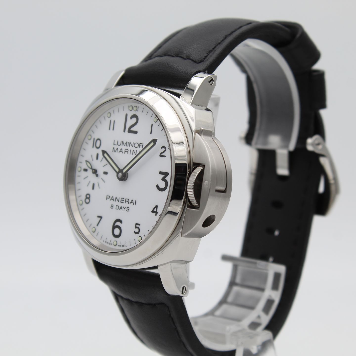 Panerai Luminor Marina 8 Days PAM00563 (2018) - White dial 44 mm Steel case (3/8)