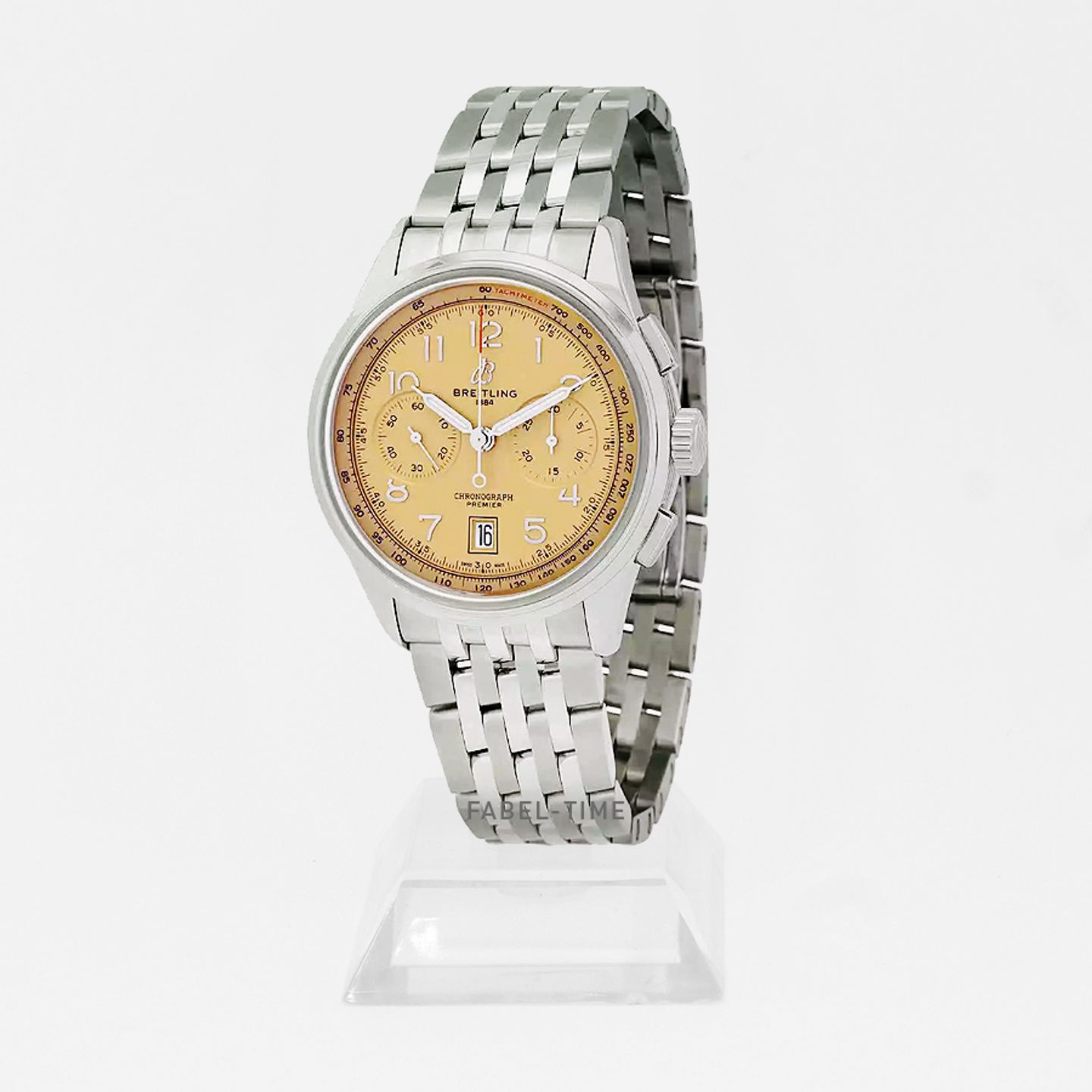 Breitling Premier AB0145331K1A1 (2024) - Oranje wijzerplaat 42mm Staal (1/1)