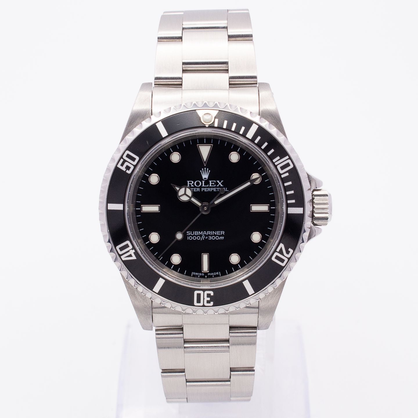 Rolex Submariner No Date 14060M (2006) - Zwart wijzerplaat 40mm Staal (1/8)