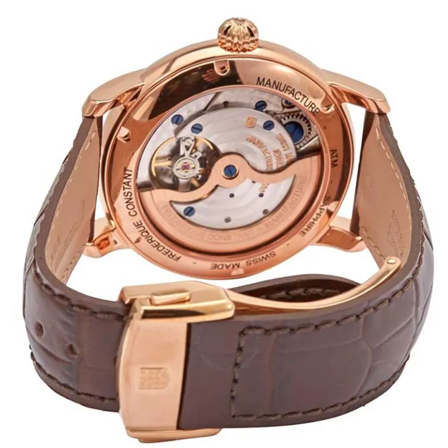 Frederique Constant Manufacture Classic Moonphase FC-712MS4H4 (2026) - Silver dial 42 mm Rose Gold case (3/4)