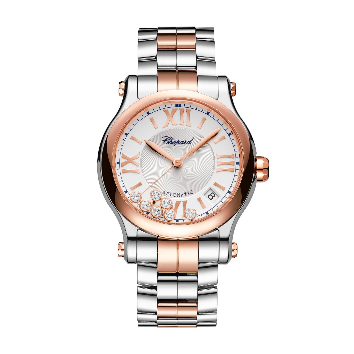 Chopard Happy Sport 278559-6026 (2024) - Zilver wijzerplaat 36mm Goud/Staal (1/1)