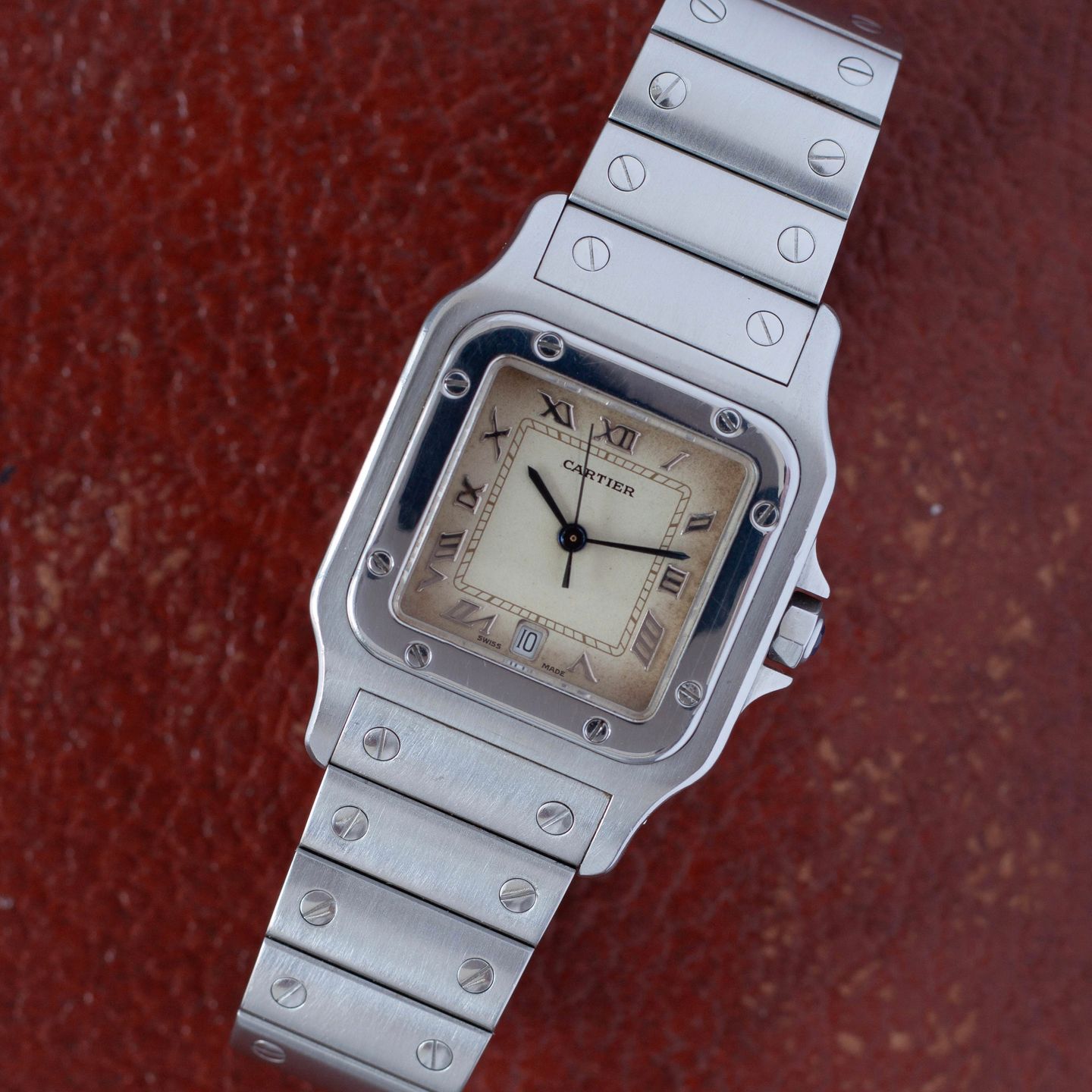 Cartier Santos Galbée 987901 (Onbekend (willekeurig serienummer)) - Wit wijzerplaat 29mm Staal (3/7)