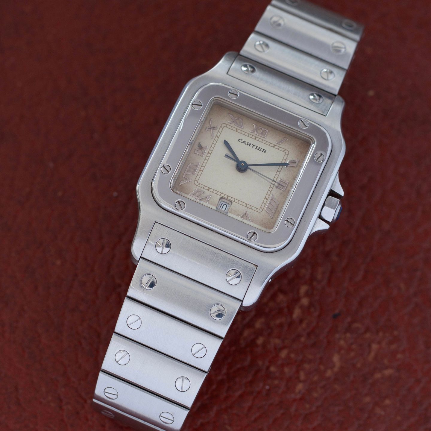 Cartier Santos Galbée 987901 (Unknown (random serial)) - White dial 29 mm Steel case (5/7)