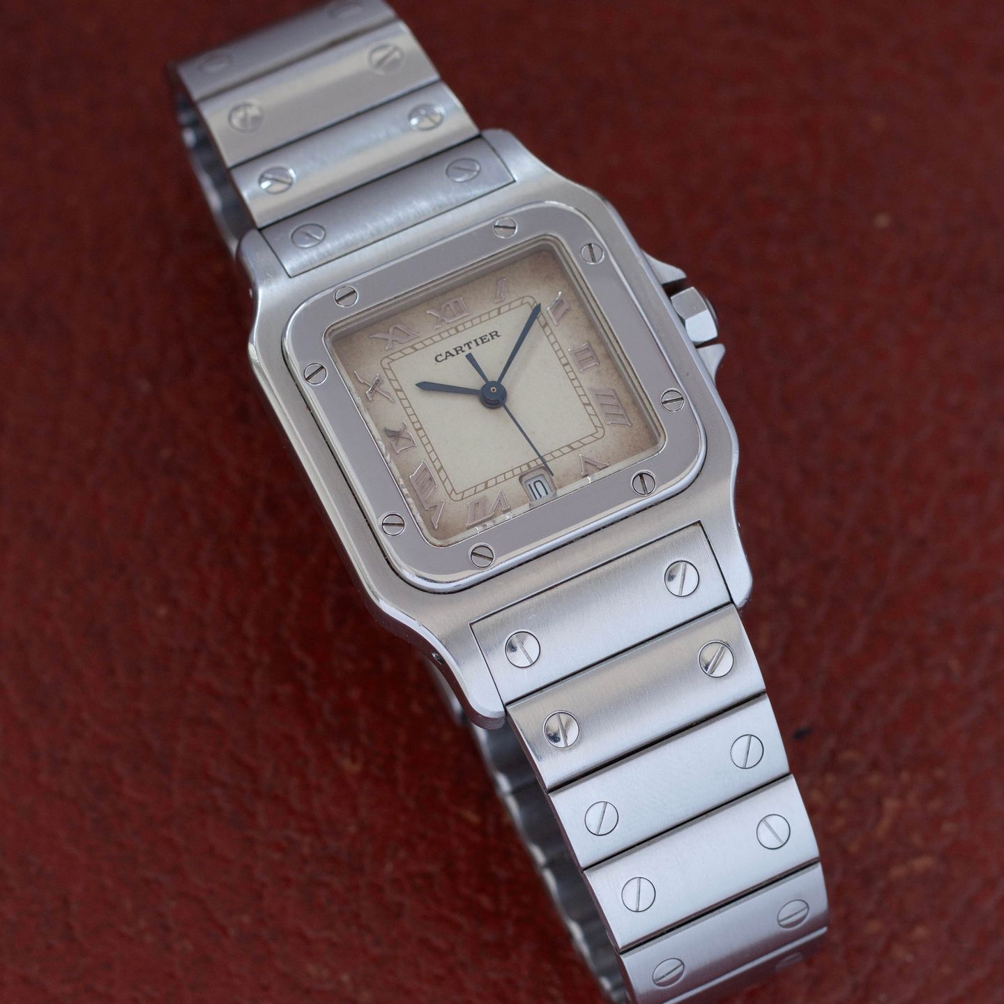 Cartier Santos Galbée 987901 (Unknown (random serial)) - White dial 29 mm Steel case (1/7)