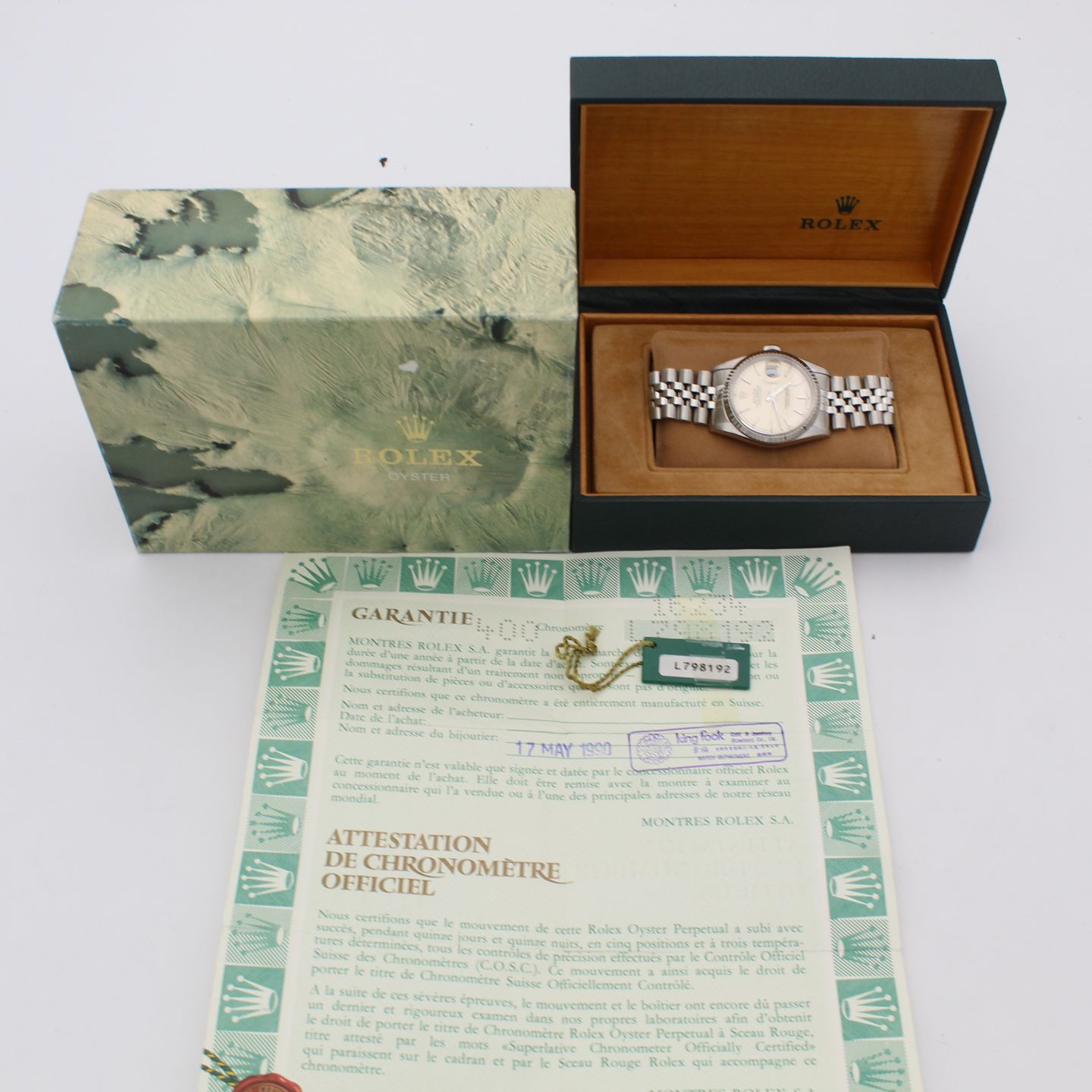 Rolex Datejust 36 16234 (1990) - Zilver wijzerplaat 36mm Staal (2/8)