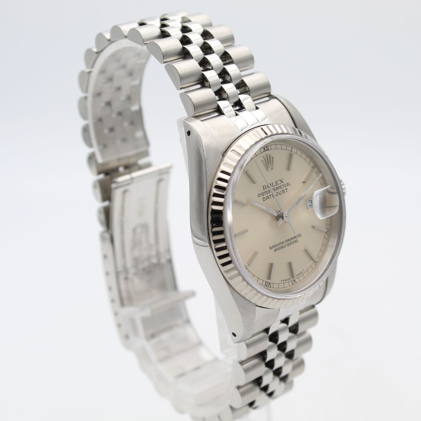 Rolex Datejust 36 16234 (1990) - Zilver wijzerplaat 36mm Staal (4/8)