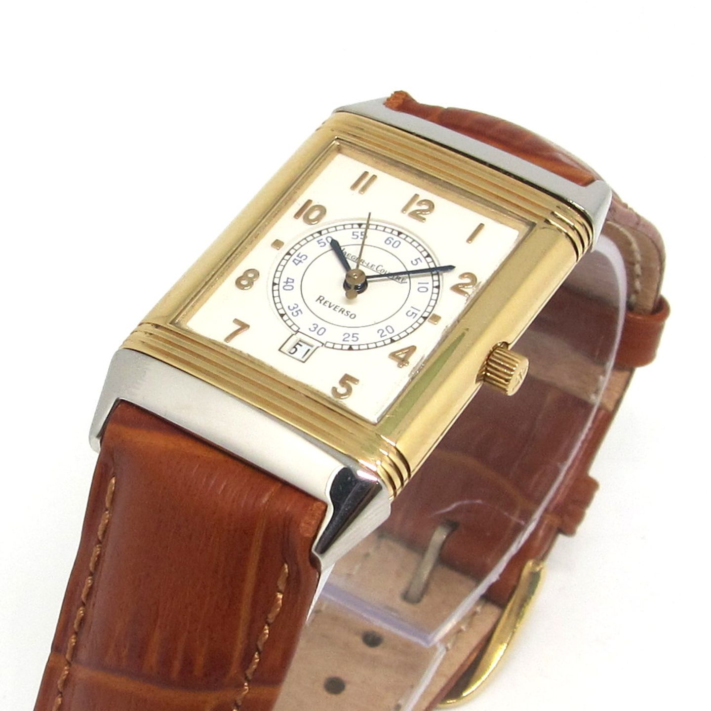 Jaeger-LeCoultre Reverso 250.5.11 (Unknown (random serial)) - White dial Unknown Gold/Steel case (1/5)