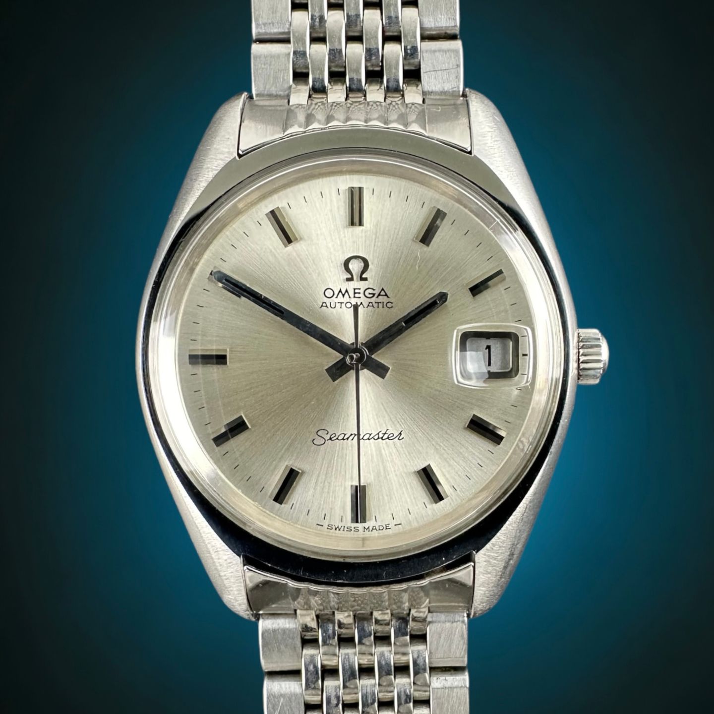 Omega Seamaster 166.067 (1970) - Wit wijzerplaat 36mm Staal (1/8)