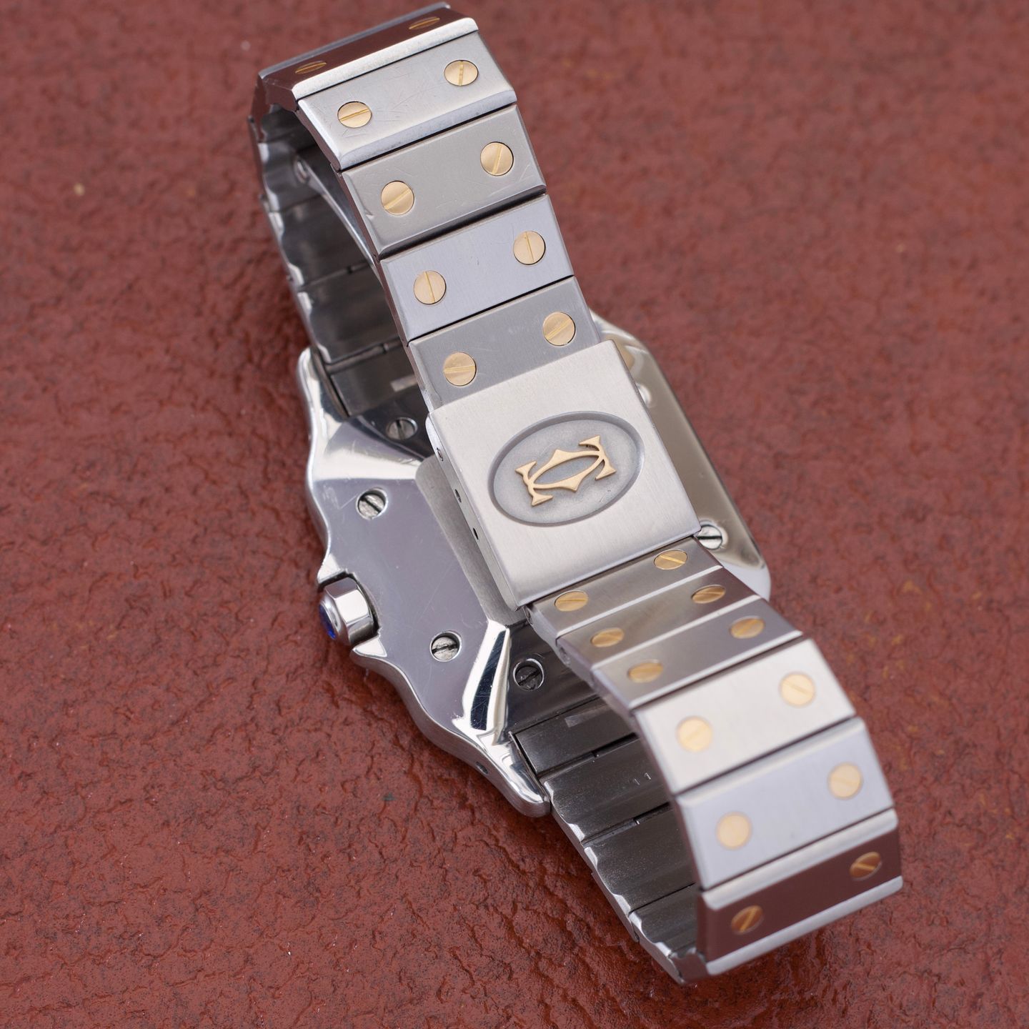 Cartier Santos 1172961 (Unknown (random serial)) - White dial 29 mm Gold/Steel case (5/8)