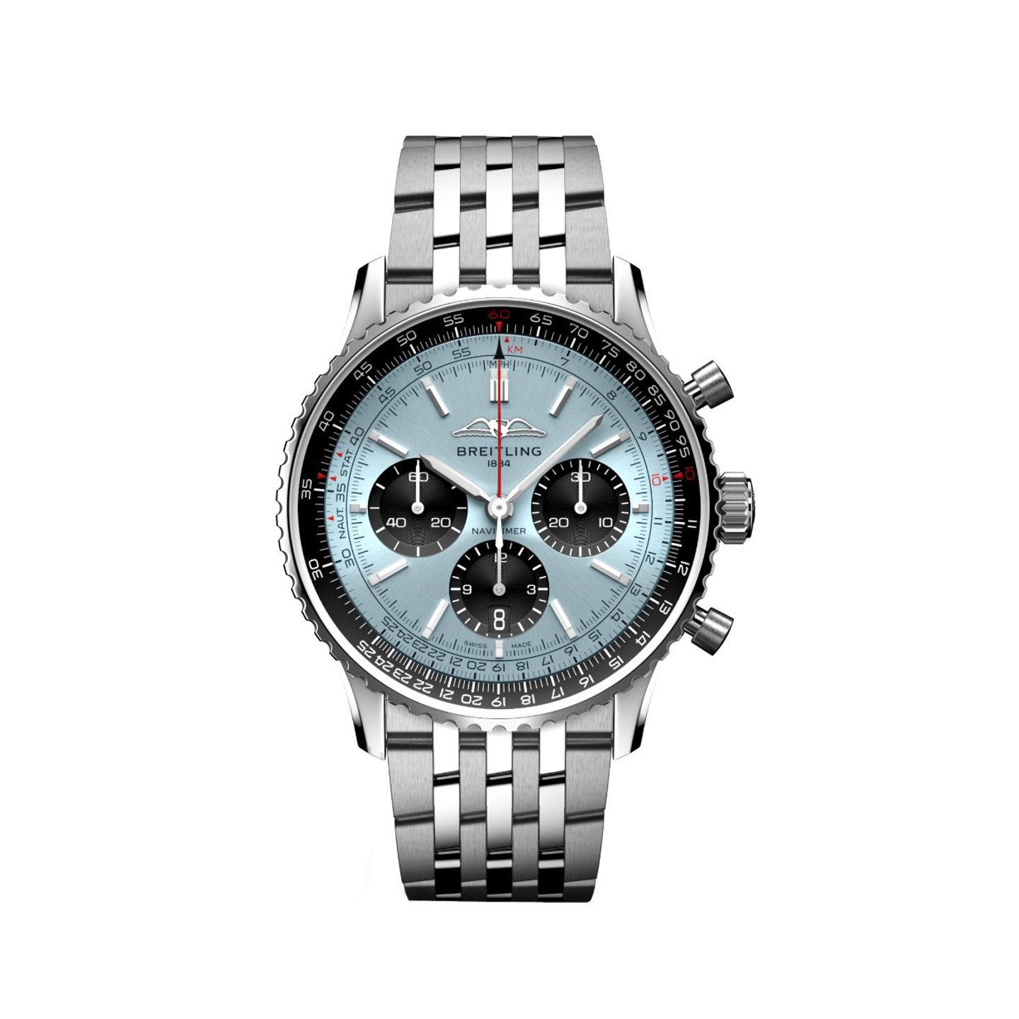 Breitling Navitimer 1 B01 Chronograph AB0138241C1A1 (2024) - Blauw wijzerplaat 43mm Staal (1/1)