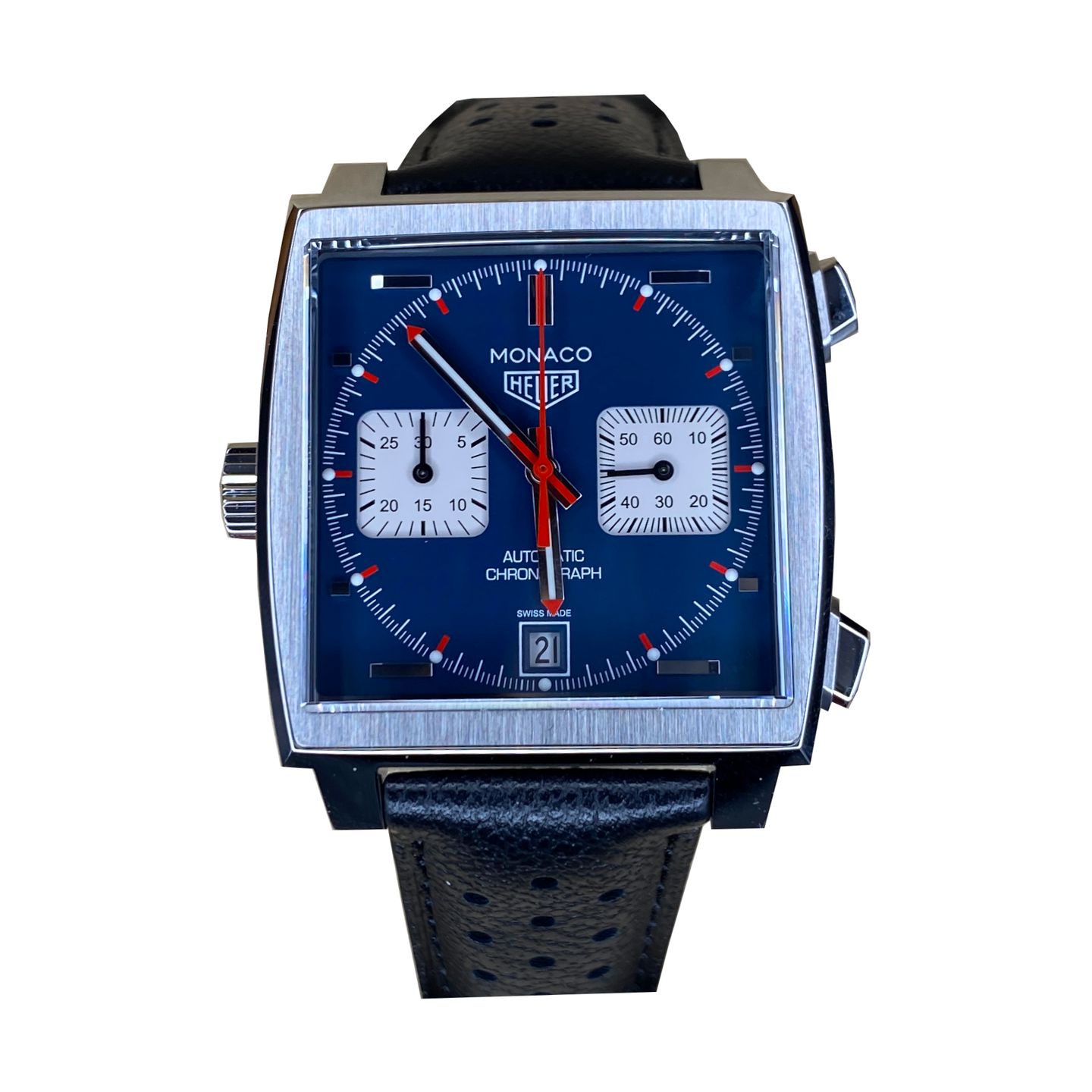 TAG Heuer Monaco Calibre 11 CAW211P.FC6356 (2026) - Blue dial 39 mm Steel case (1/1)