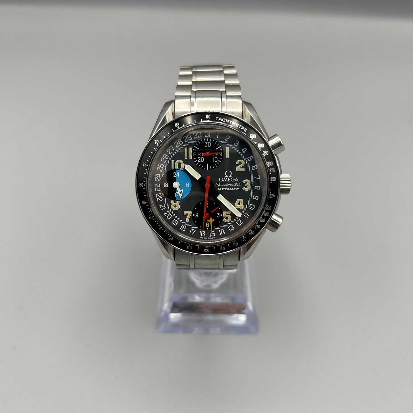 Omega Speedmaster Day Date 3520.53.00 (1995) - Grey dial 39 mm Steel case (1/8)