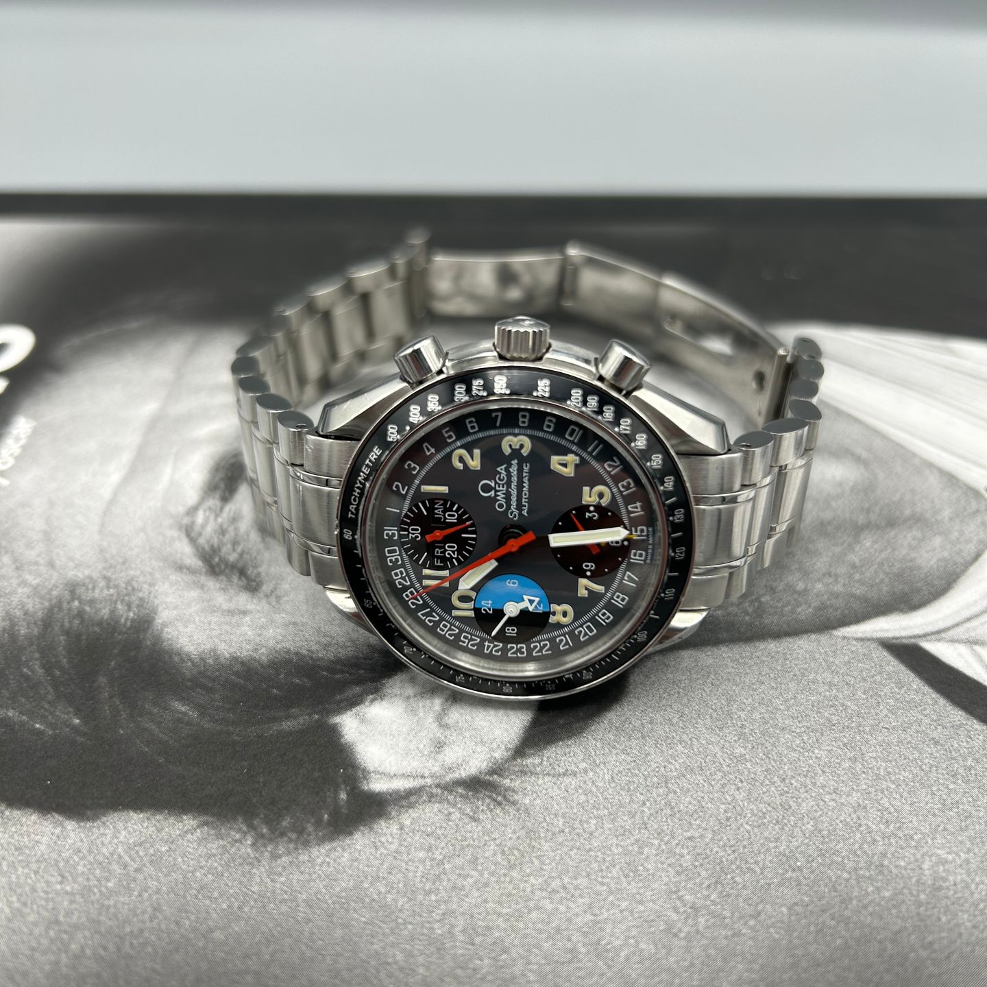 Omega Speedmaster Day Date 3520.53.00 (1995) - Grey dial 39 mm Steel case (6/8)