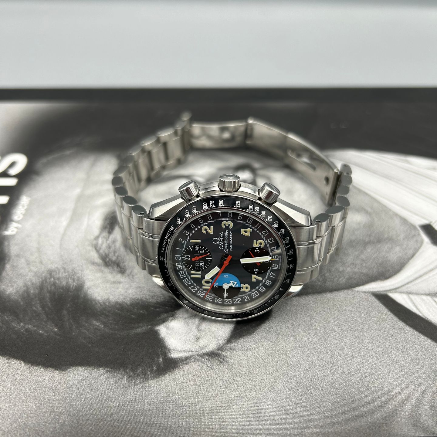 Omega Speedmaster Day Date 3520.53.00 (1995) - Grey dial 39 mm Steel case (5/8)