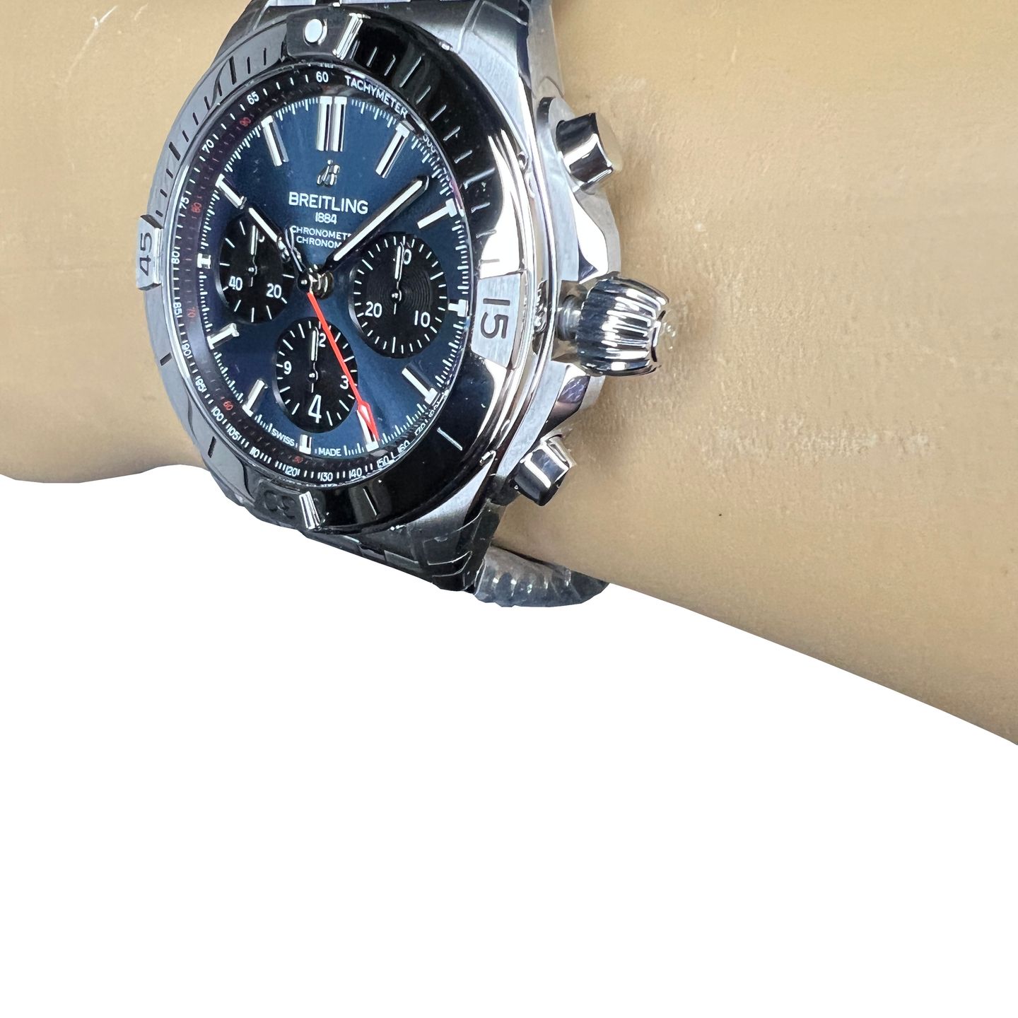 Breitling Chronomat 42 AB0134101C1A1 (2024) - Blauw wijzerplaat 42mm Staal (3/8)