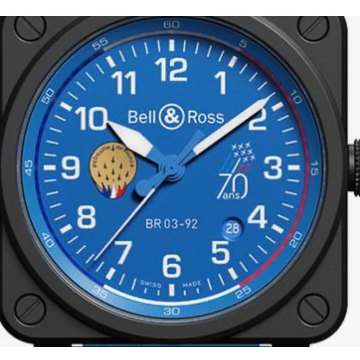 Bell & Ross BR 03-92 Ceramic BR0392-PAF7-CE/SCA (2024) - Blue dial 42 mm Ceramic case (1/1)