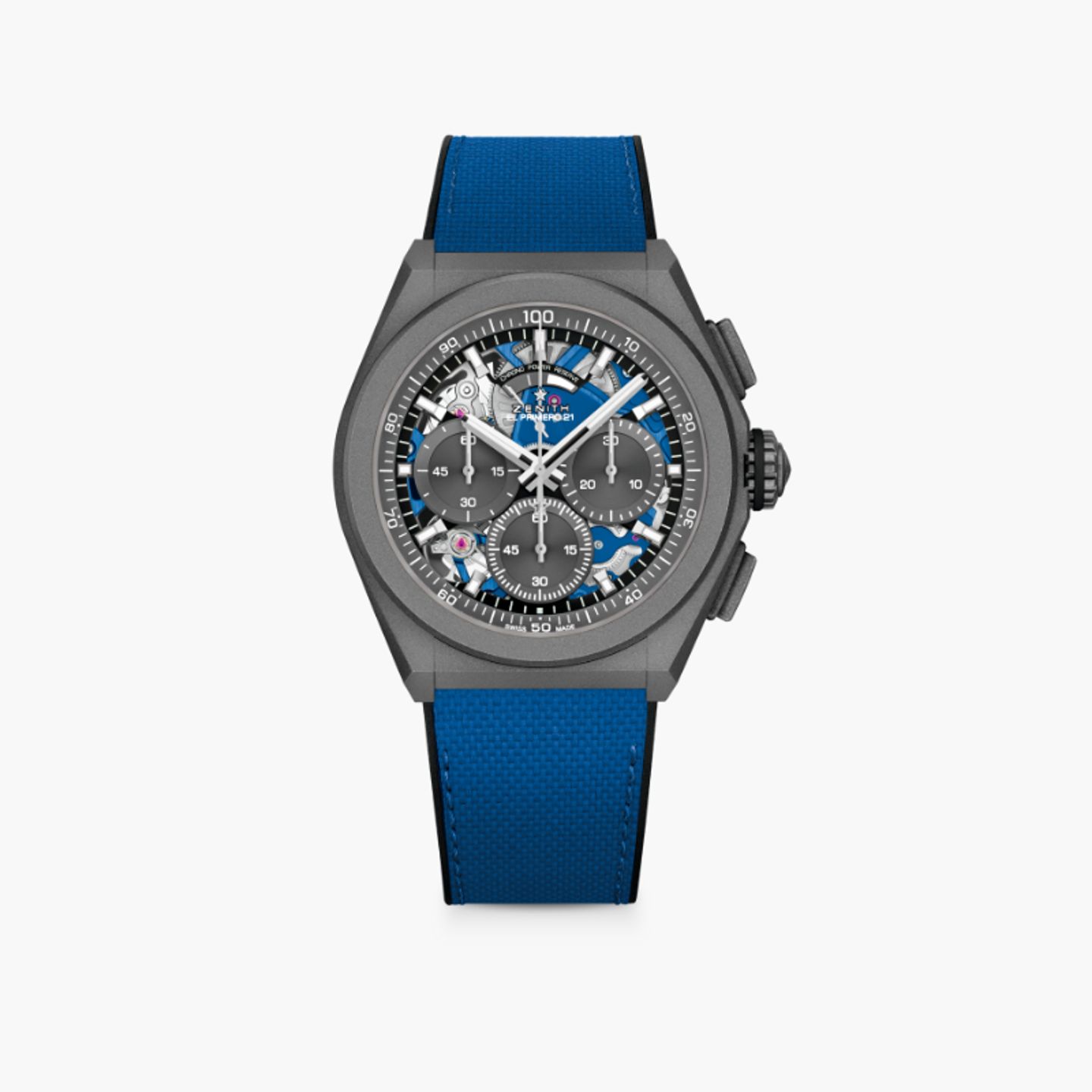 Zenith Defy El Primero 97.9001.9004/81.R946 (2024) - Blauw wijzerplaat 44mm Titanium (1/1)