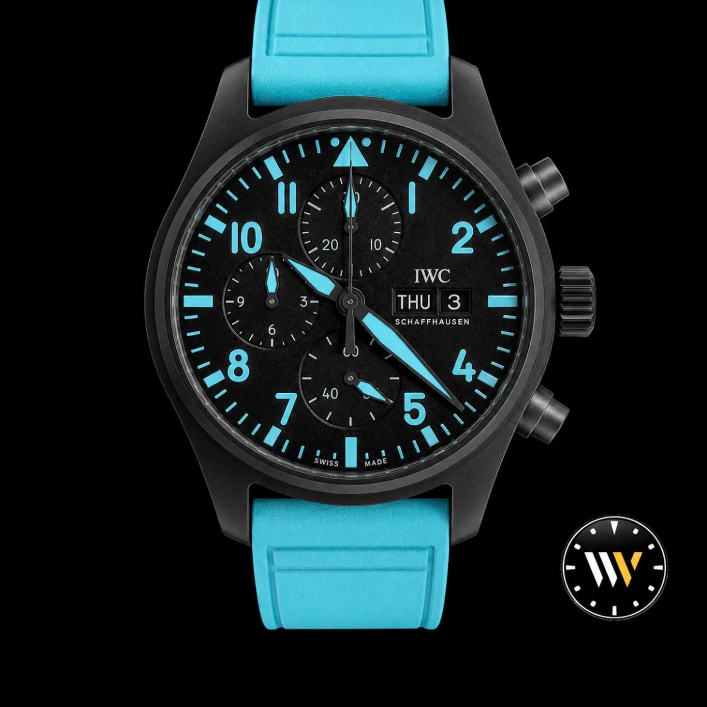 IWC Pilot IW389411 (2026) - Black dial 42 mm Ceramic case (1/8)