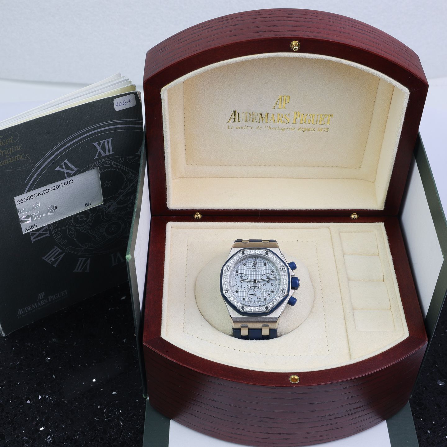 Audemars Piguet Royal Oak Offshore Lady 25986CK.ZZ.D020CA.02 (2001) - Wit wijzerplaat 37mm Witgoud (8/8)