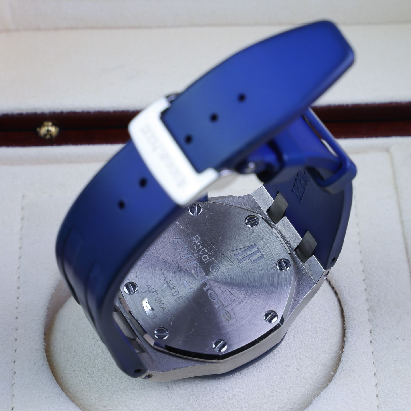 Audemars Piguet Royal Oak Offshore Lady 25986CK.ZZ.D020CA.02 (2001) - Wit wijzerplaat 37mm Witgoud (7/8)