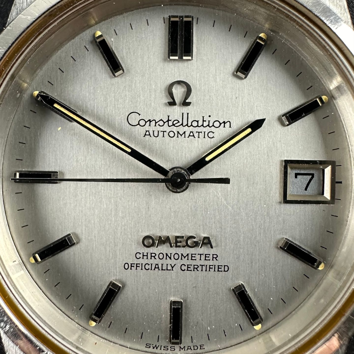 Omega Constellation 168.0055 (1971) - Grey dial 35 mm Steel case (8/8)