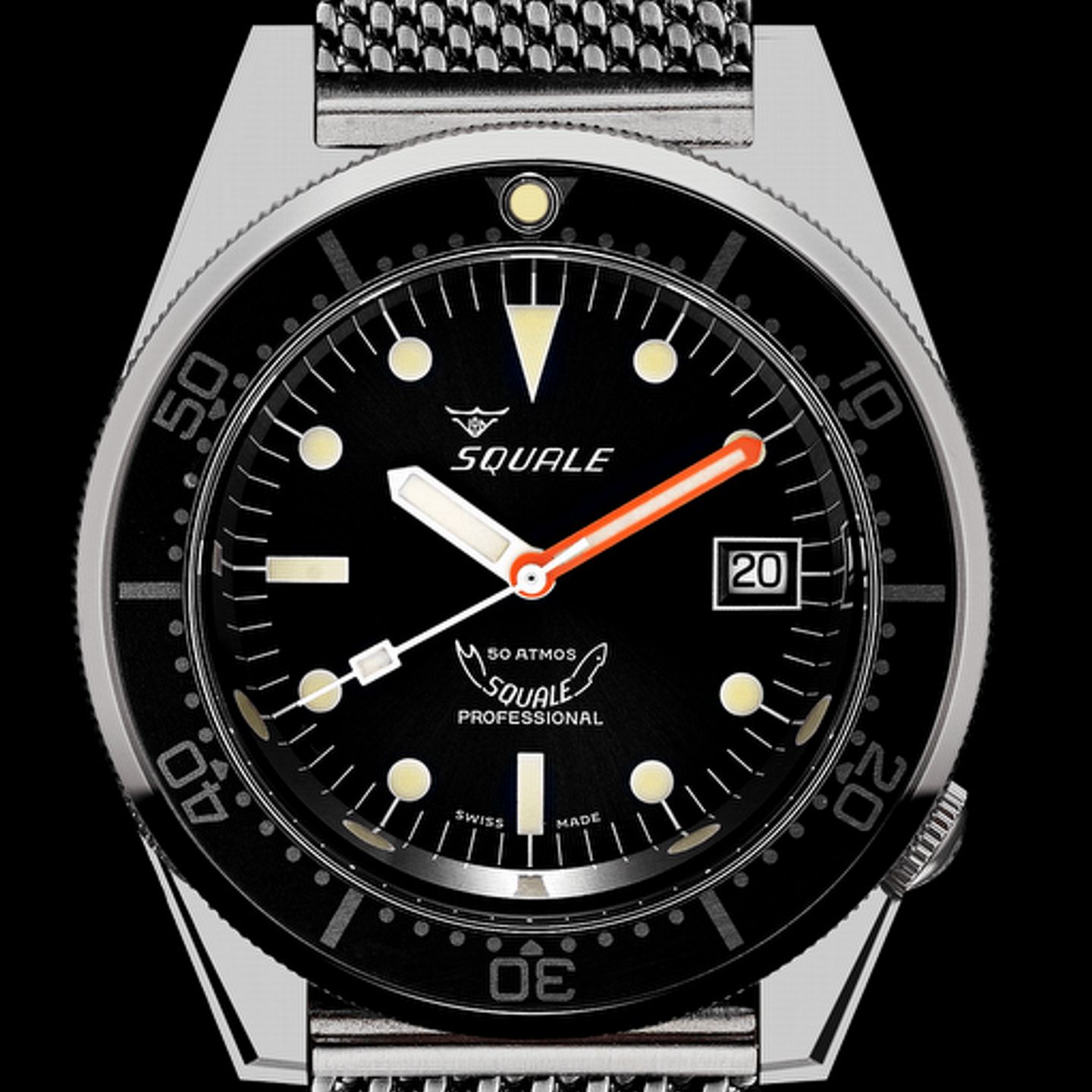 Squale 1521 Unknown (2023) - Zwart wijzerplaat 42mm Staal (1/1)