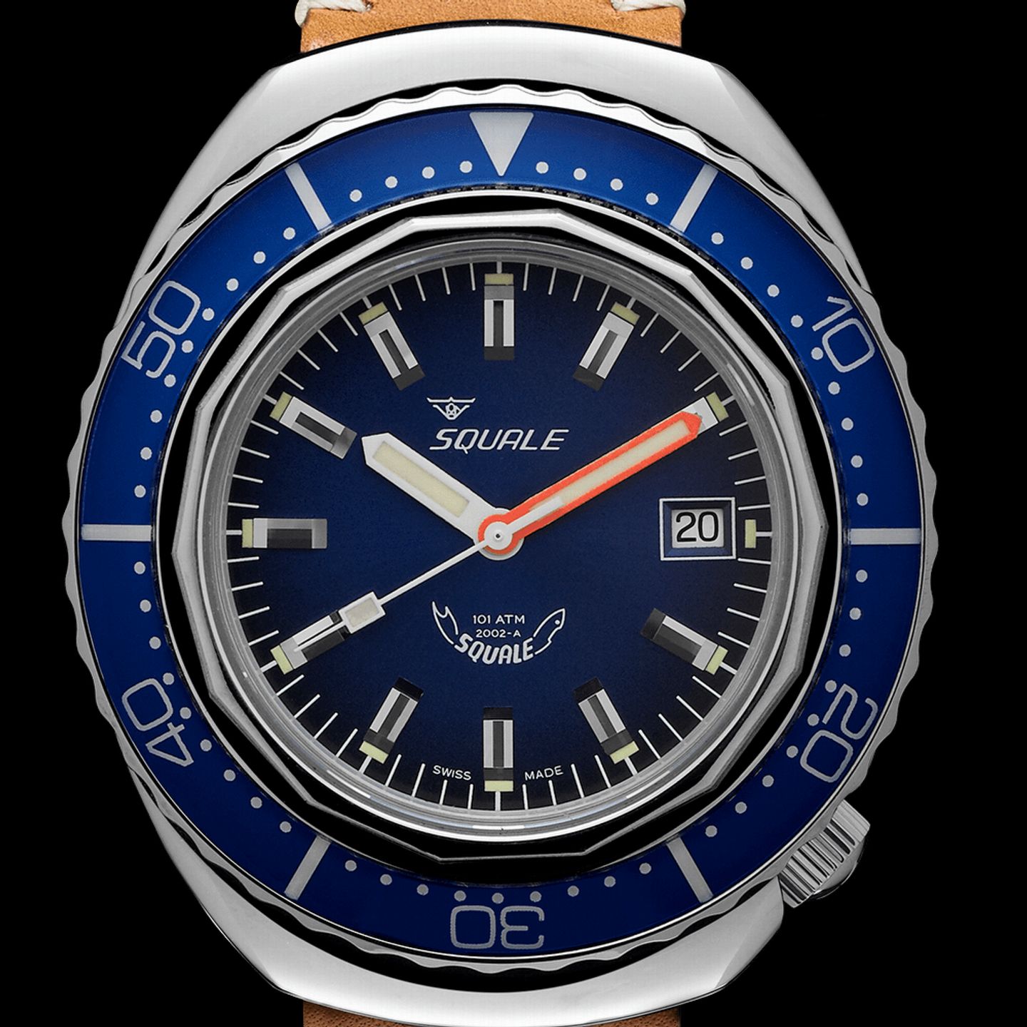 Squale 2002 2002.SS.BL.BL.PTC (2023) - Blue dial 44 mm Steel case (2/2)