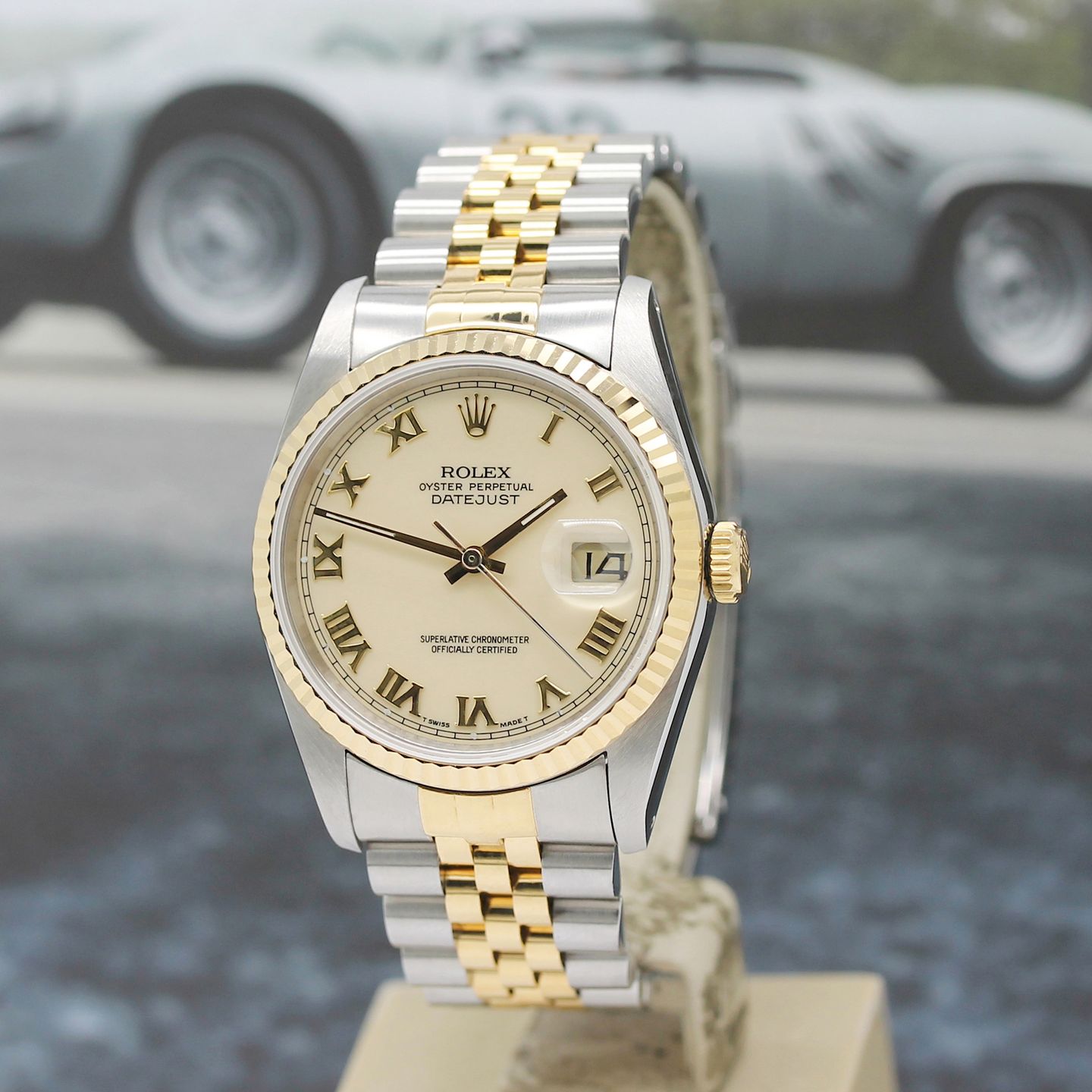 Rolex Datejust 36 16233 (1990) - Unknown dial 36 mm Gold/Steel case (8/8)