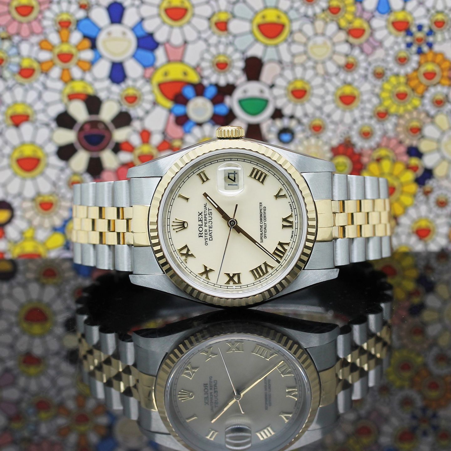 Rolex Datejust 36 16233 (1990) - Unknown dial 36 mm Gold/Steel case (5/8)