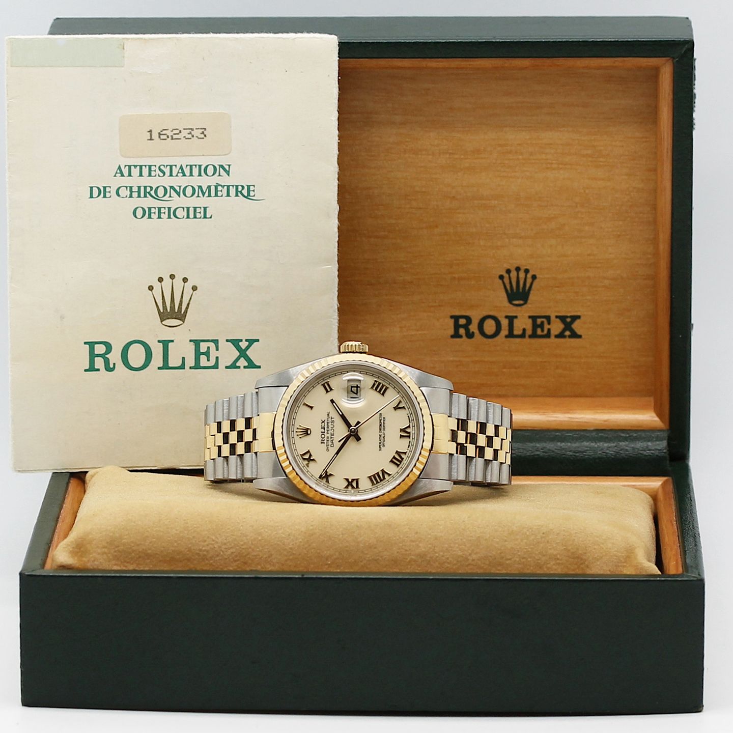 Rolex Datejust 36 16233 (1990) - Unknown dial 36 mm Gold/Steel case (1/8)
