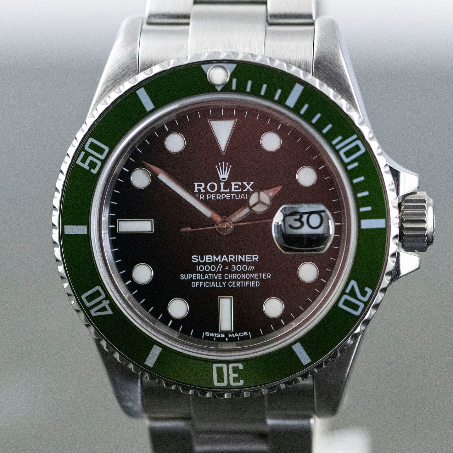 Rolex Submariner Date 16610LV (2004) - Black dial 40 mm Steel case (6/8)