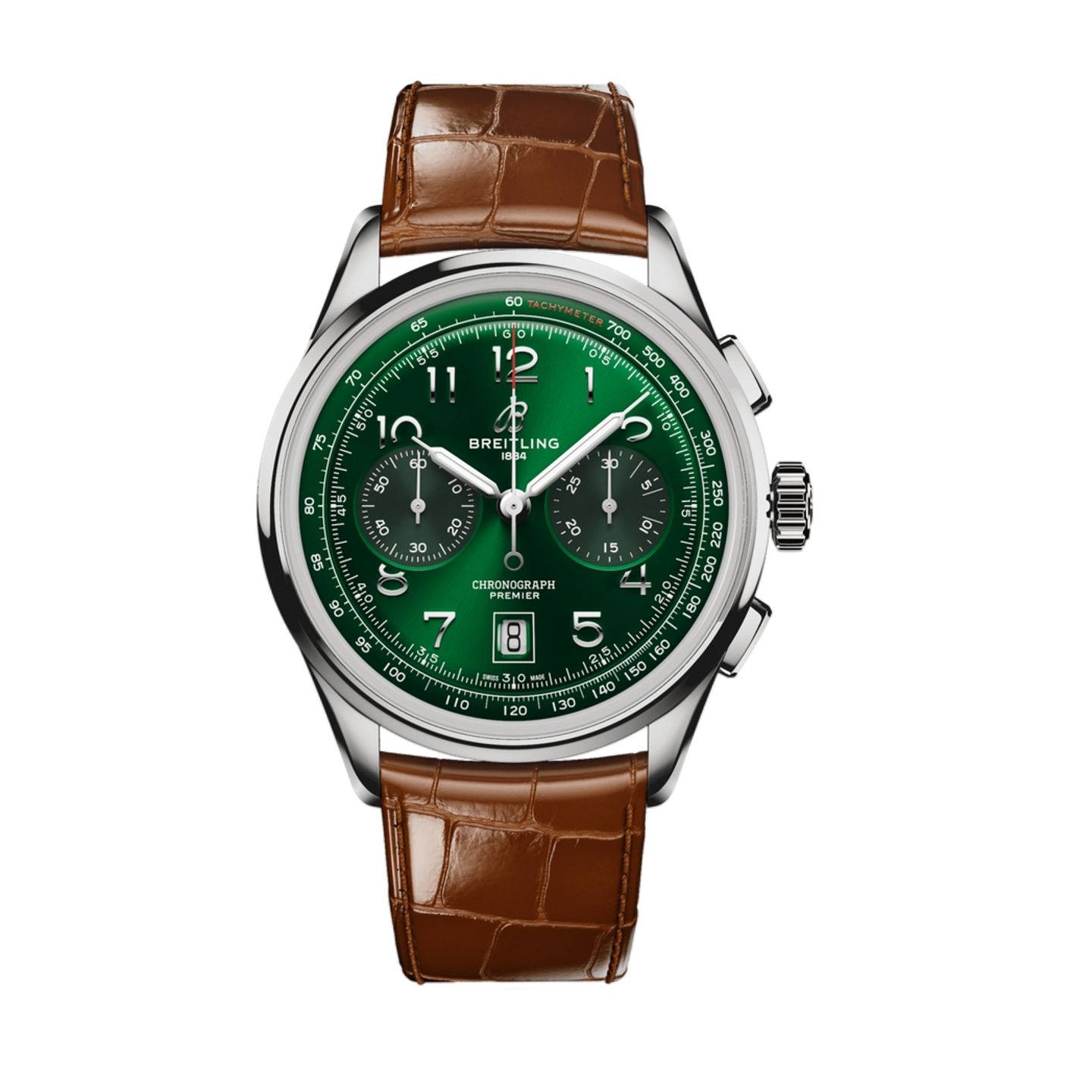 Breitling Premier AB0145371L1P1 (2023) - Green dial 42 mm Steel case (1/1)