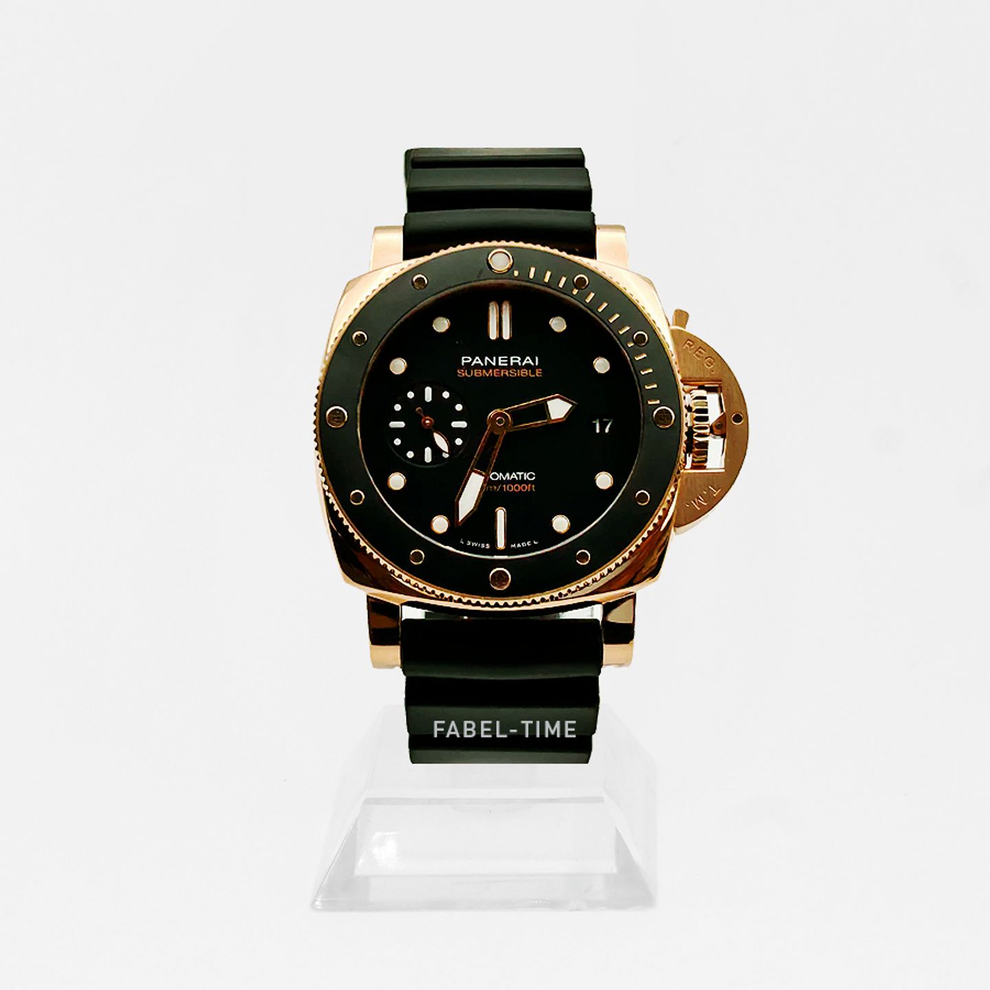 Panerai Luminor Submersible PAM01164 (2024) - Zwart wijzerplaat 42mm Roségoud (1/1)