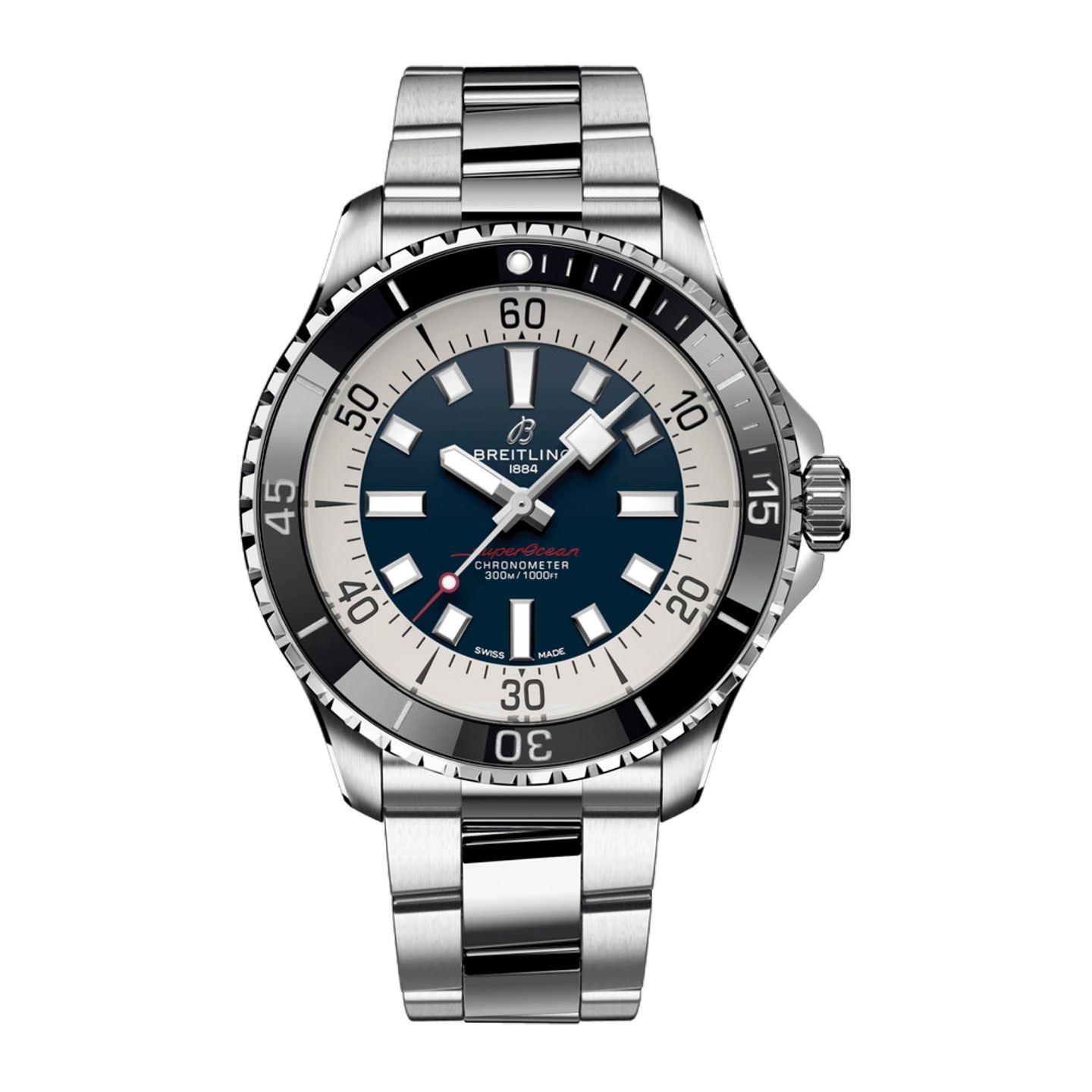 Breitling Superocean 44 A17376211C1A1 (2023) - Blauw wijzerplaat 44mm Staal (1/1)