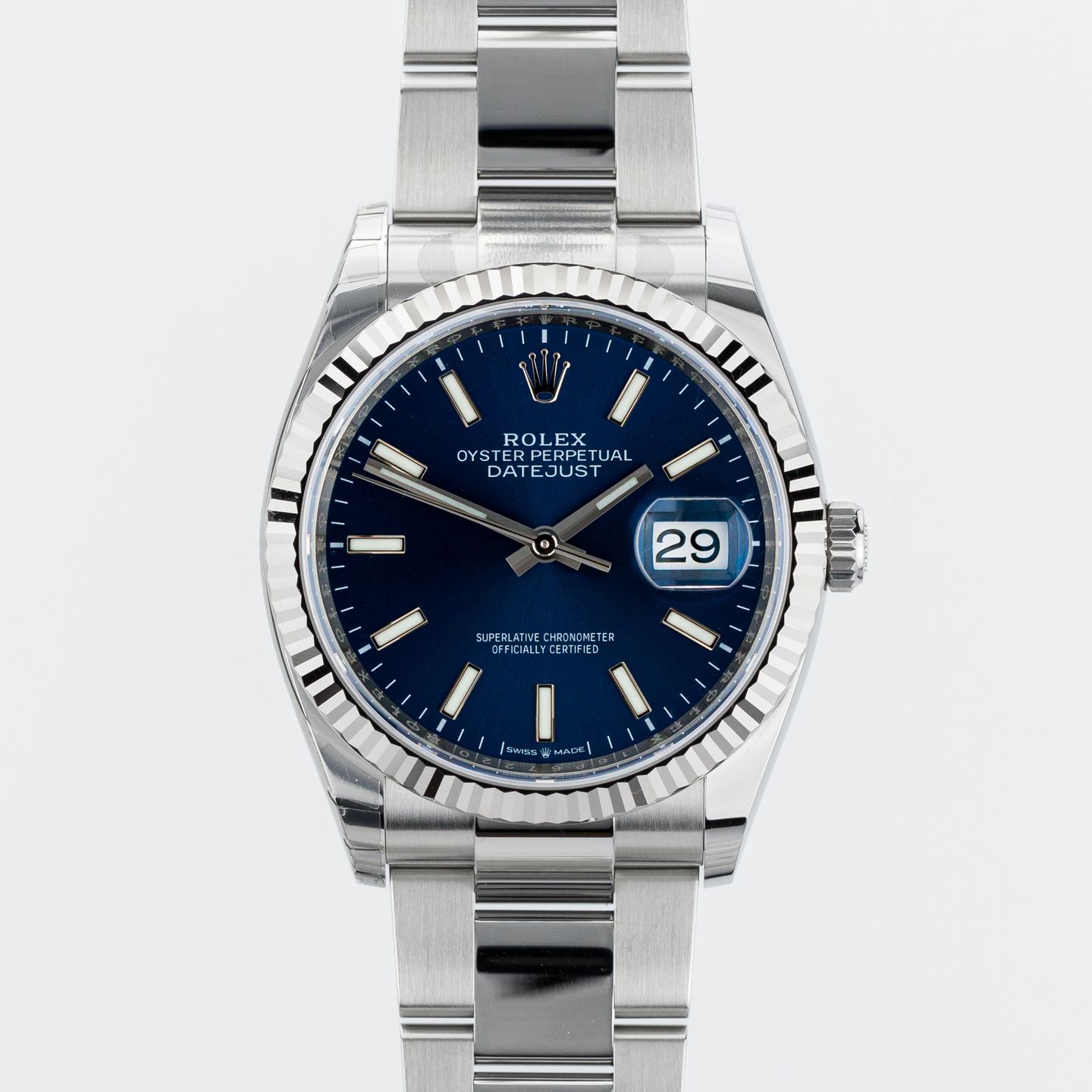 Rolex Datejust 36 126234 (2021) - Blauw wijzerplaat 36mm Staal (1/8)