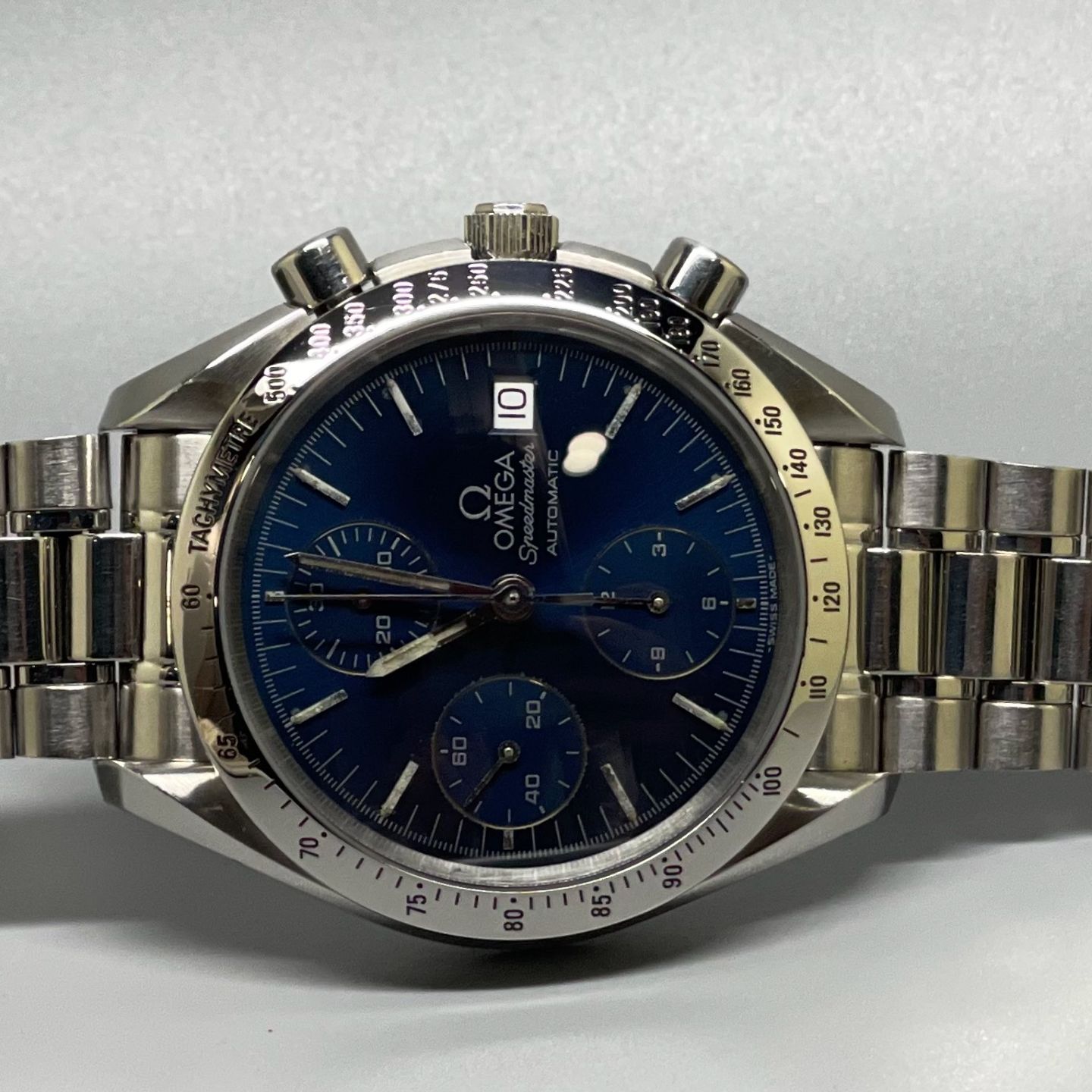 Omega Speedmaster Day Date 3511.80.00 (1998) - Blauw wijzerplaat 39mm Staal (3/5)