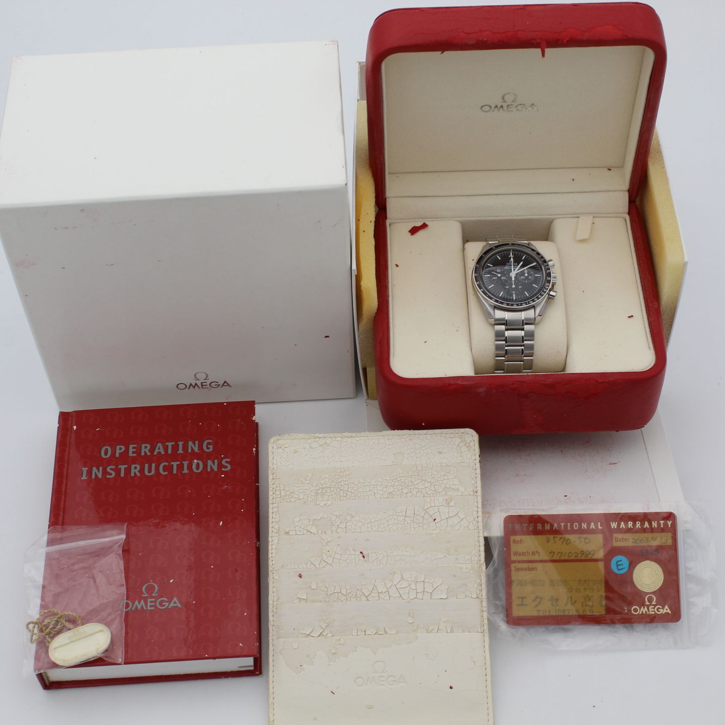 Omega Speedmaster Professional Moonwatch 3570.50.00 (2003) - Zwart wijzerplaat 42mm Staal (2/8)