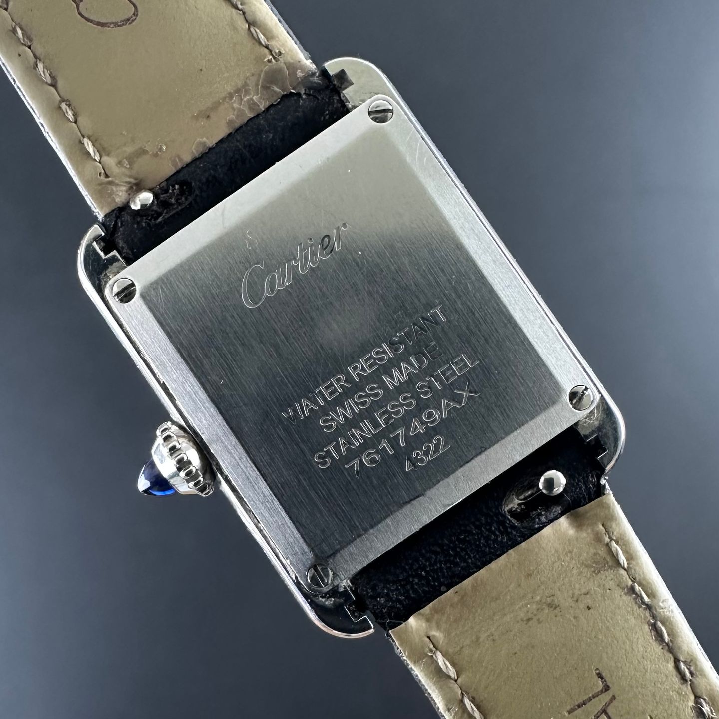 Cartier Tank WSTA0042 (2020) - White dial 29 mm Silver case (3/8)