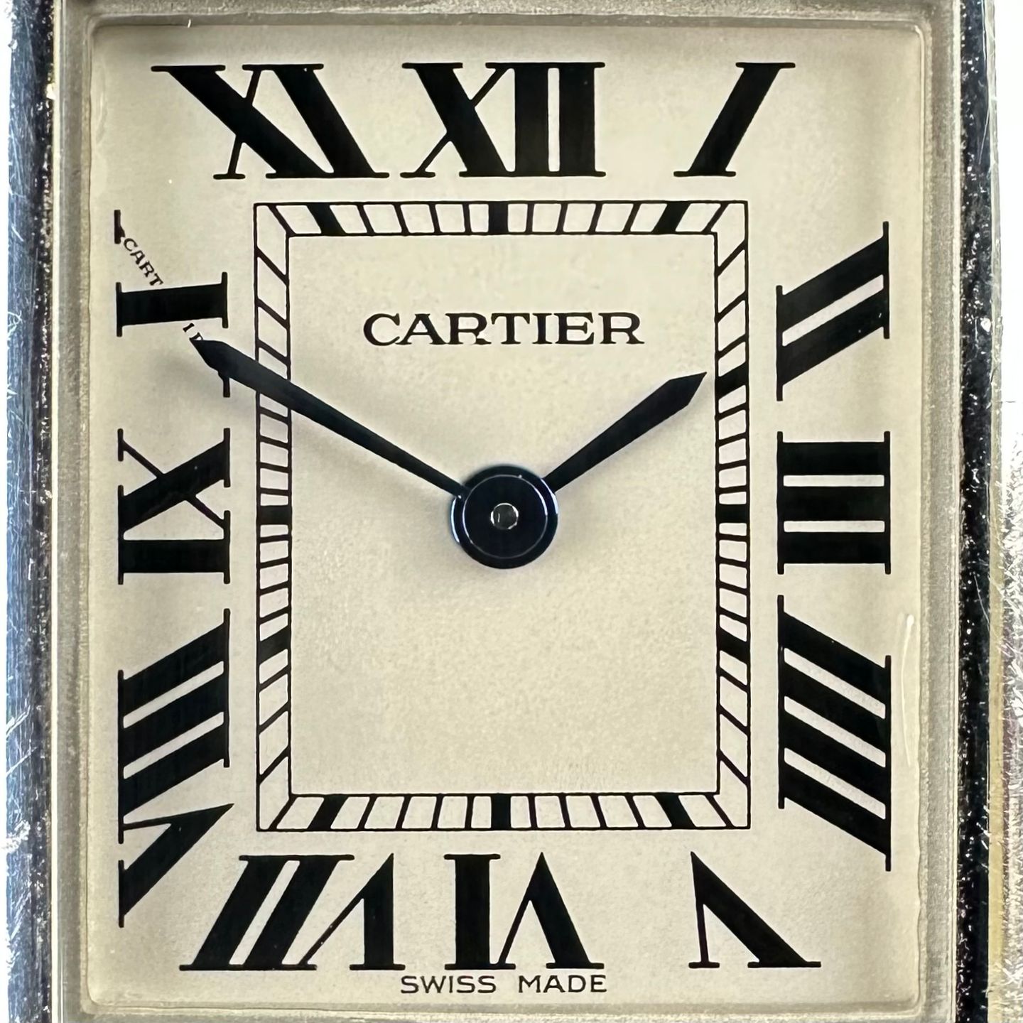 Cartier Tank WSTA0042 (2020) - White dial 29 mm Silver case (8/8)