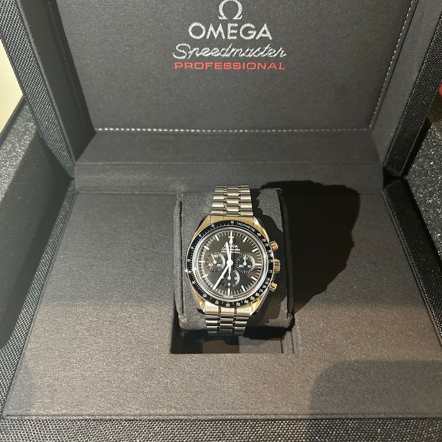 Omega Speedmaster Professional Moonwatch 310.30.42.50.01.002 (2024) - Zwart wijzerplaat 42mm Staal (3/8)