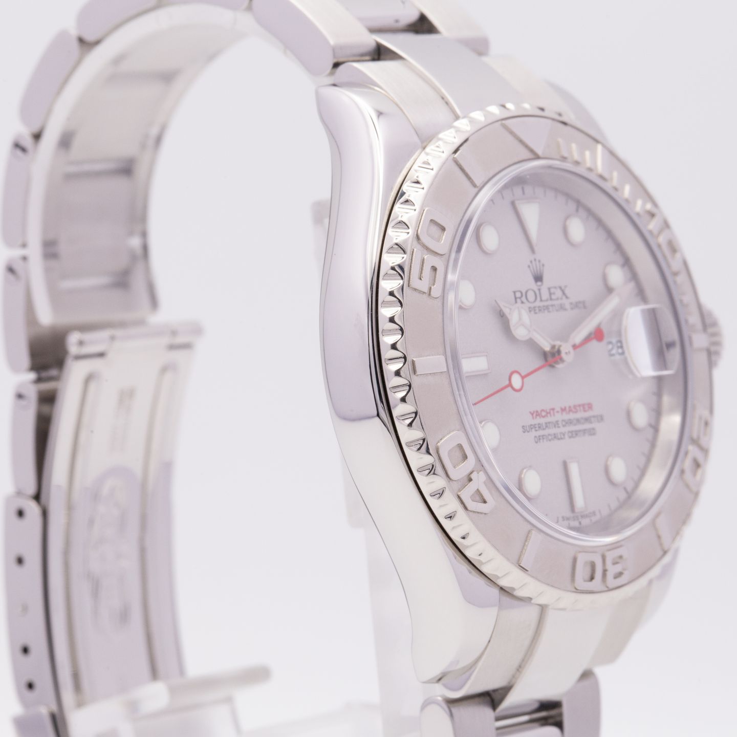 Rolex Yacht-Master 40 16622 (2004) - Zilver wijzerplaat 40mm Staal (2/8)