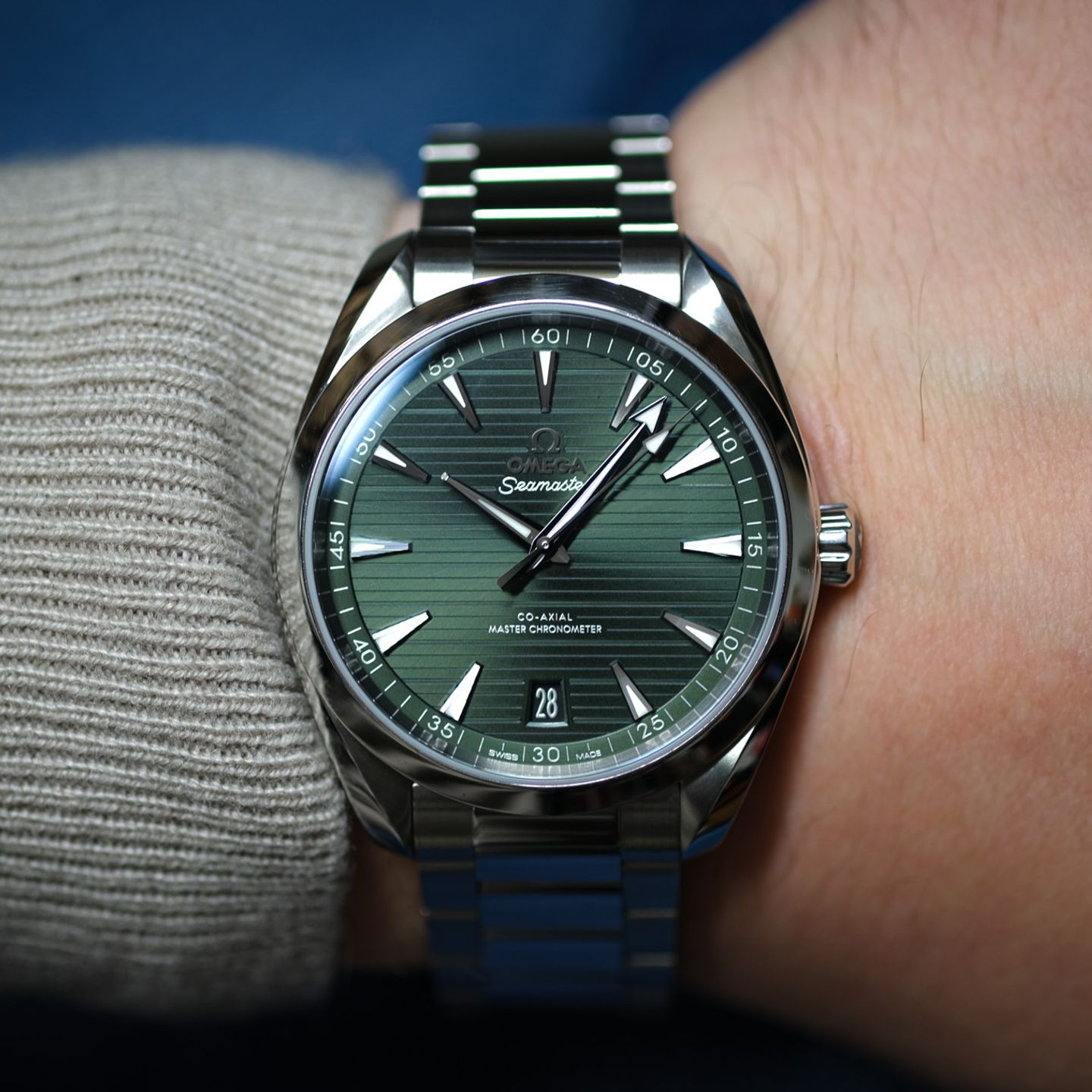 Omega Seamaster Aqua Terra 220.10.41.21.10.001 (2021) - Groen wijzerplaat 41mm Staal (1/8)