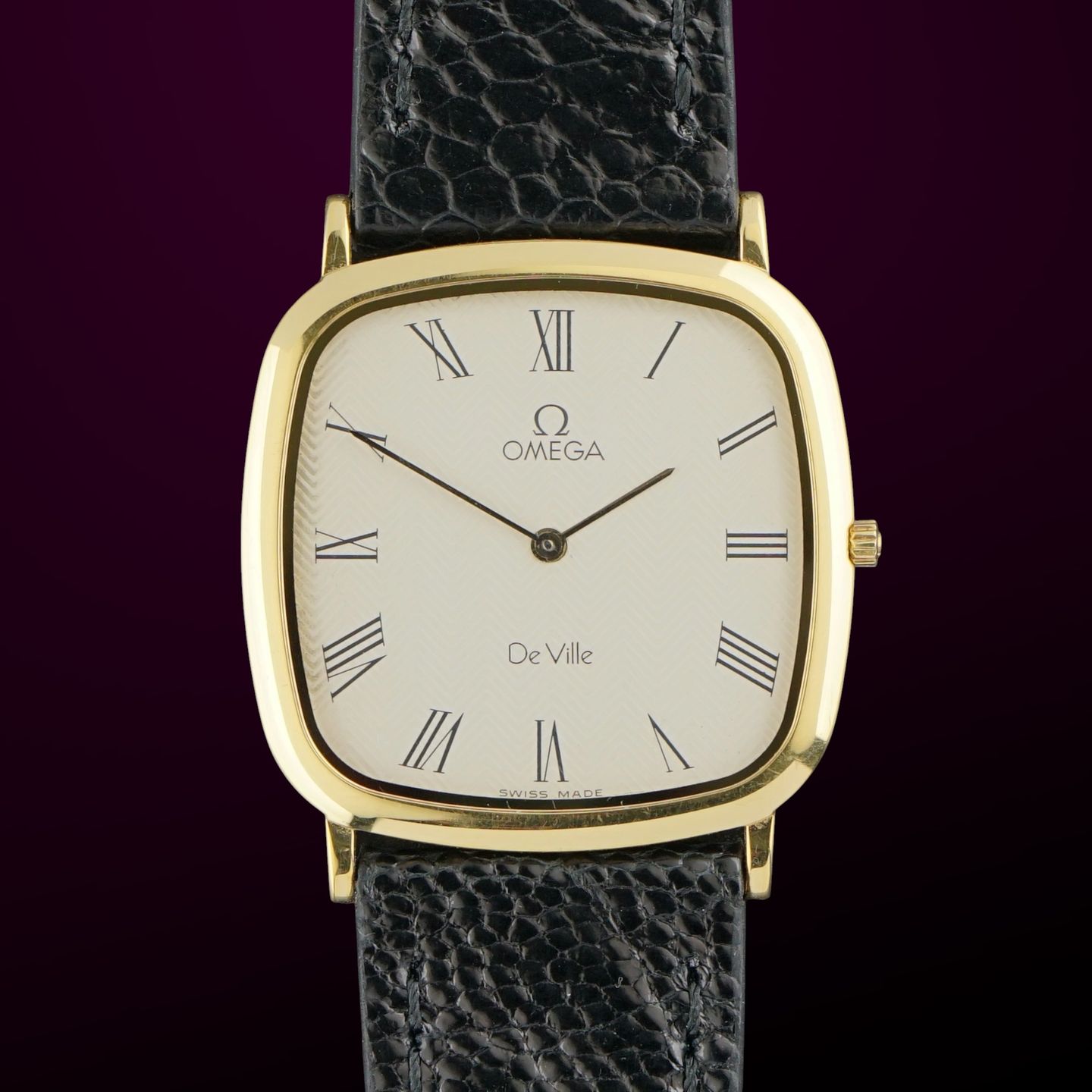 Omega De Ville 195.0077 (1982) - Wit wijzerplaat 30mm Goud/Staal (1/8)