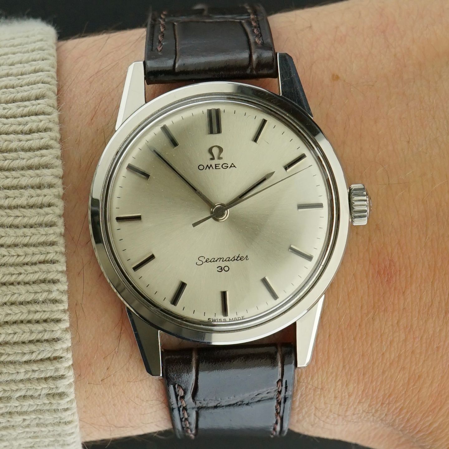 Omega Seamaster 135.006 (1963) - Wit wijzerplaat 35mm Staal (2/8)